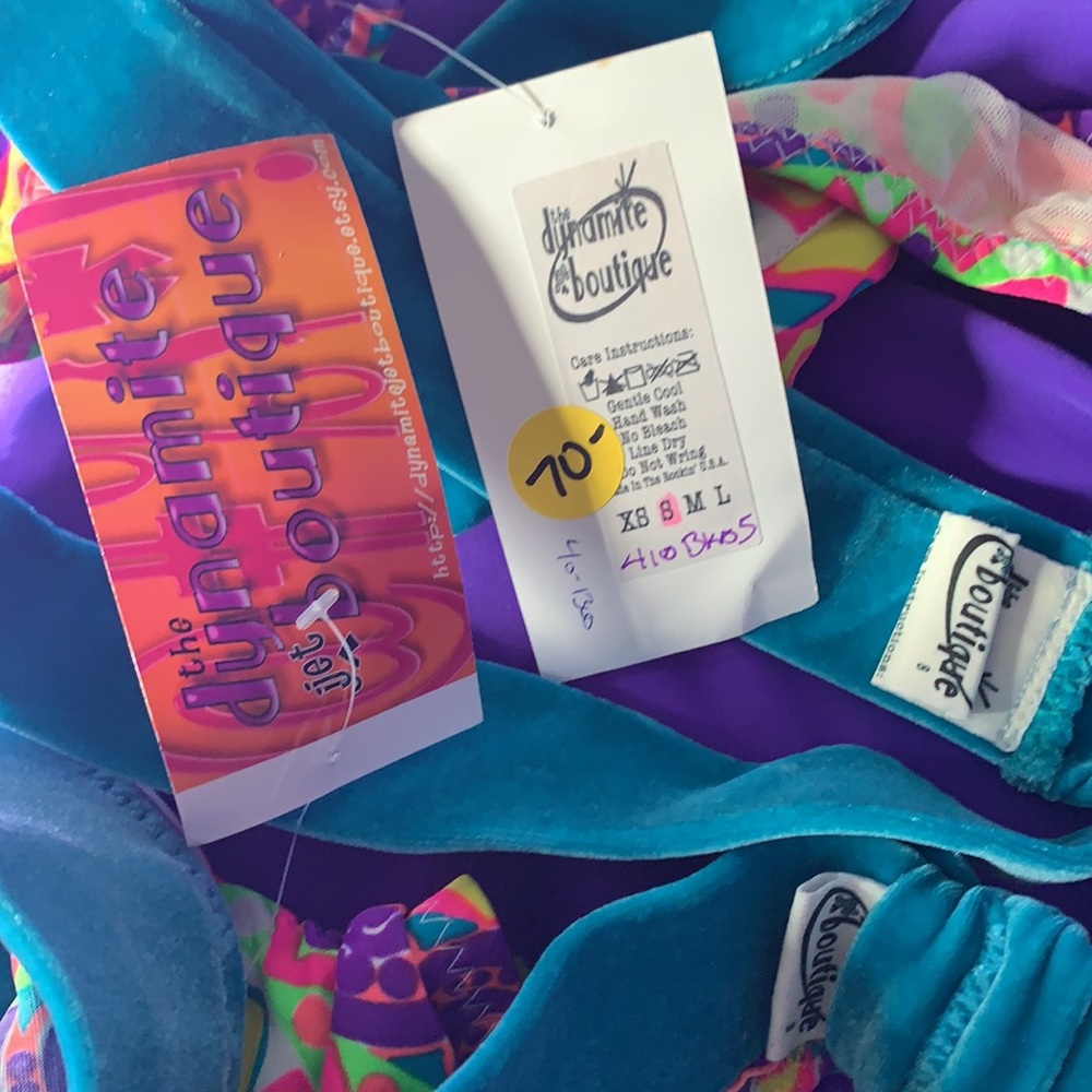 Candy Raver Velvet Hipster Retro Bikini S NWT - Picture 10 of 12